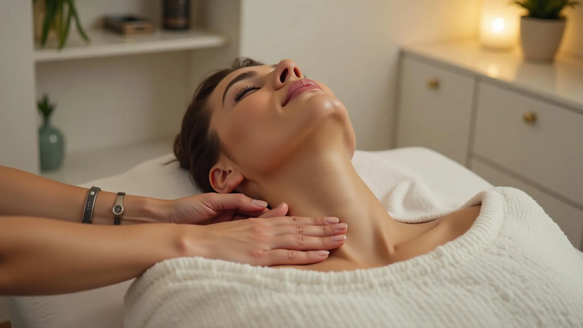 Acupressure treatment being given at London Natural Health Centre in Holborn