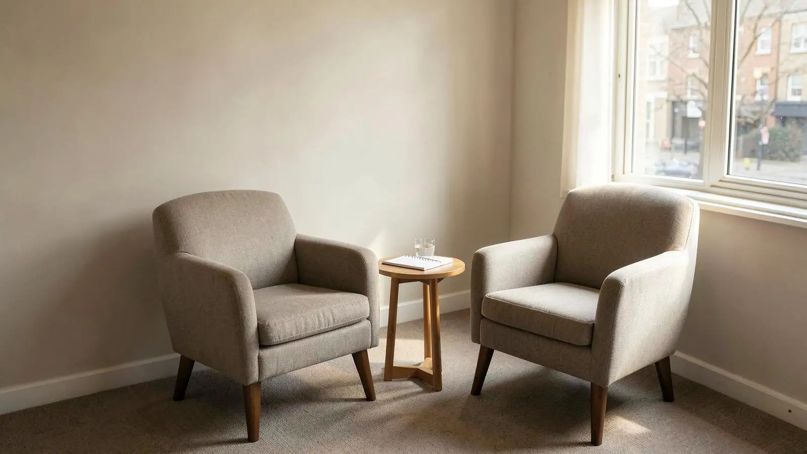 Coaching session room at London Natural Health Centre, Holborn