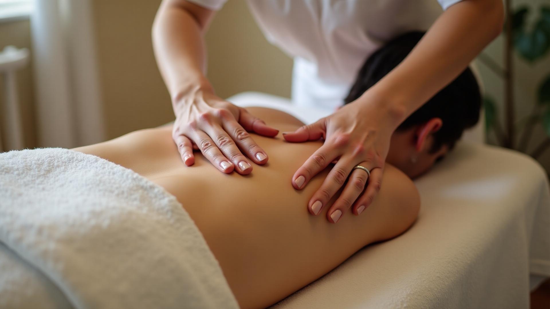 Deep tissue massage therapy session in Holborn